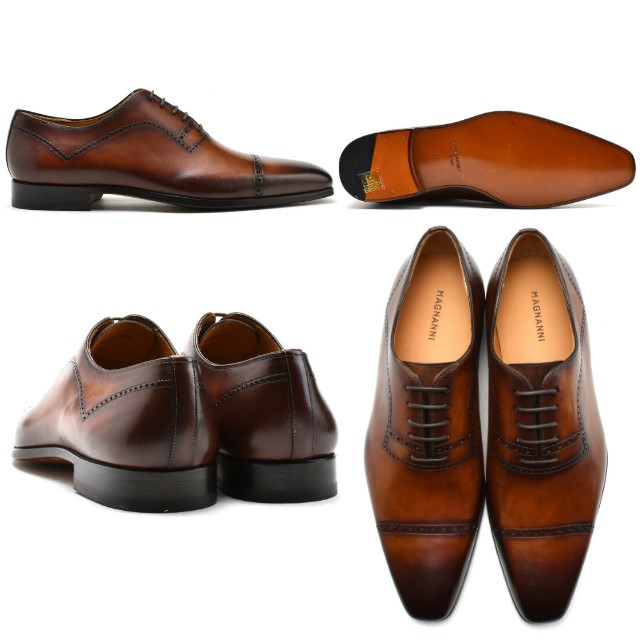 美品MAGNANNI マグナーニEU41(26) ストレートチップ鏡面磨 楽天市場