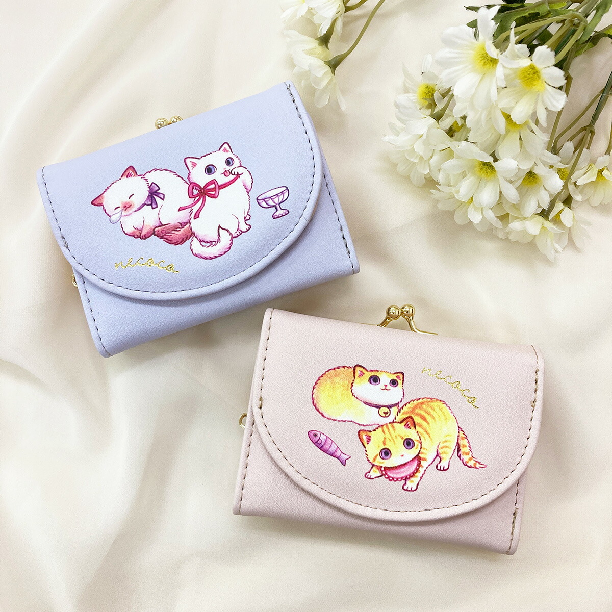 楽天市場】猫 necoco 猫雑貨 猫モチーフ 猫財布 ミニ口金財布 猫柄 cat