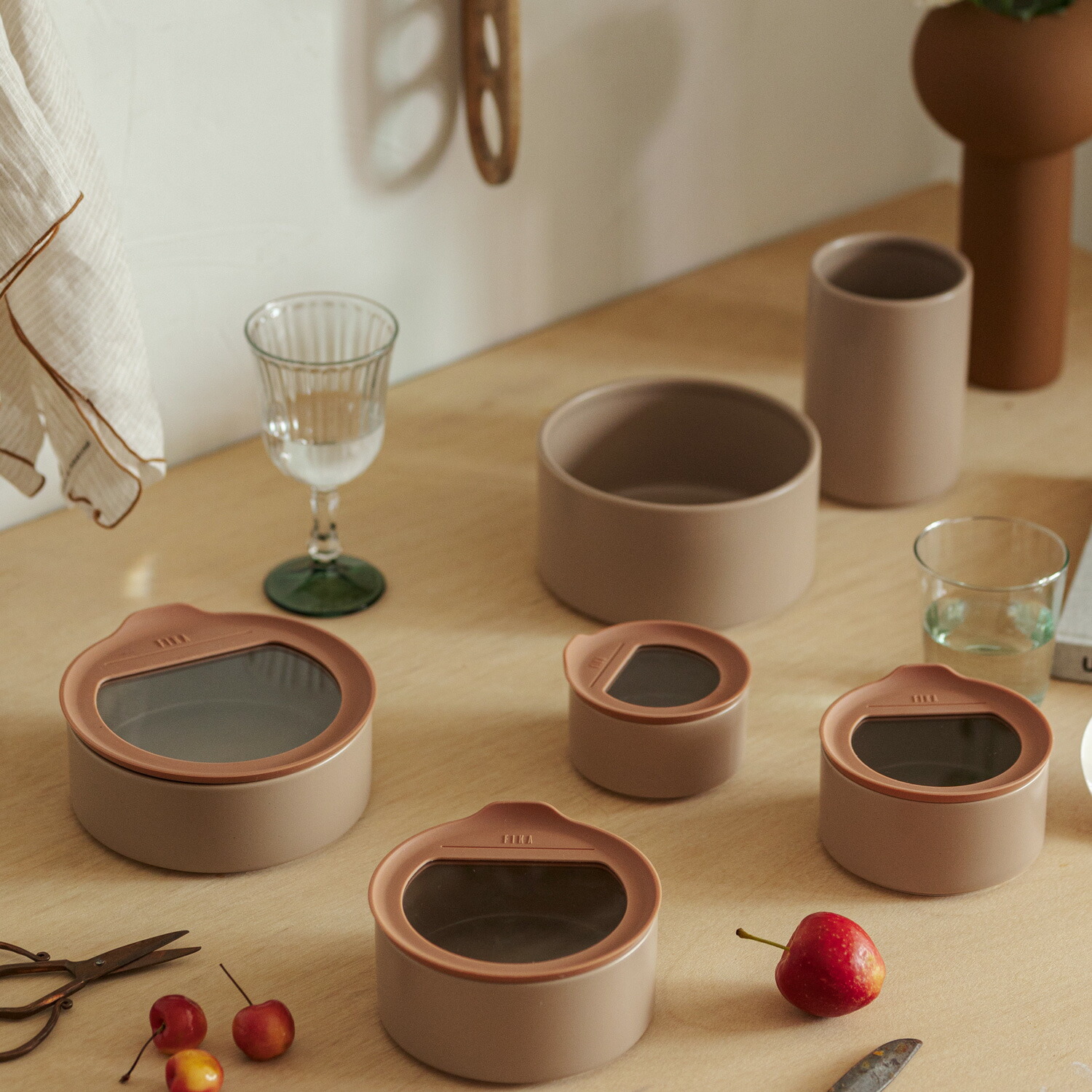 楽天市場】【公式】FIKA ONE 陶磁器製 陶器 食品 保存容器 ローズ
