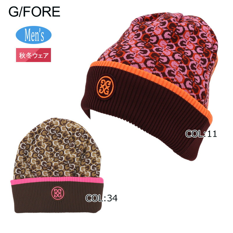 即購入OK】G/FORE 韓国ライン 冬帽子 保温 ニットキャップ 未使用
