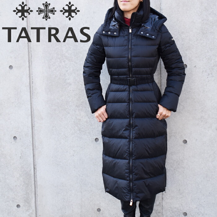 楽天市場】TATRAS タトラス ロング丈ダウンコート BLACK/ブラック