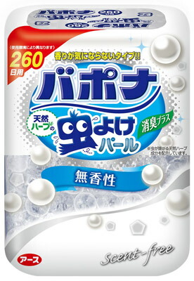 楽天市場】アース製薬 天然ハーブの虫よけパール 260日用 無香料