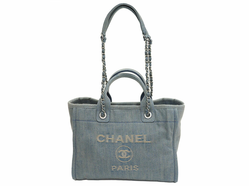 楽天市場】シャネル CHANEL バッグ デニム トートバッグ ドーヴィル