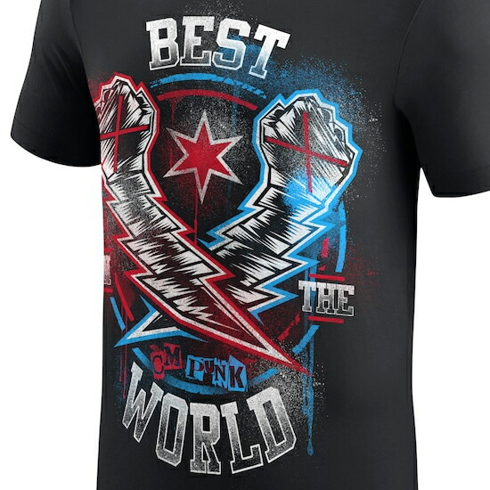 楽天市場】海外取寄 CMパンクモデル WWE AUTHENTIC Tシャツ LIGHTNING