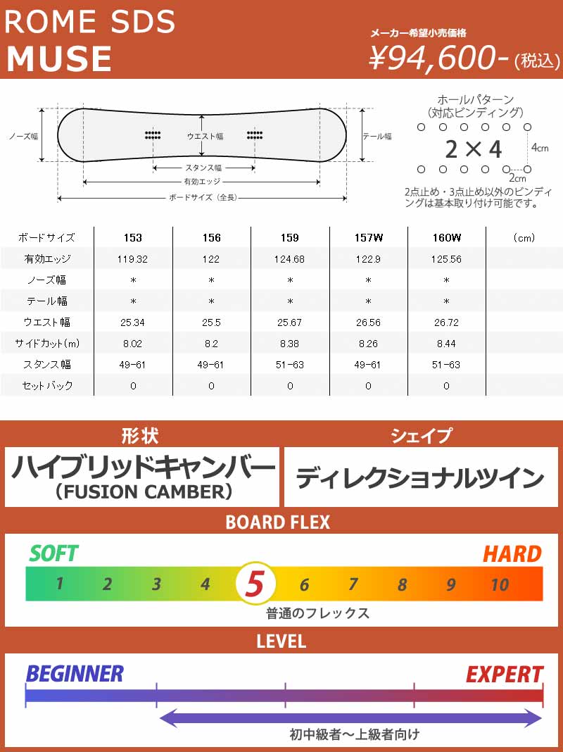 楽天市場】24-25 ROME SDS / ローム MUSE ミューズ レディース