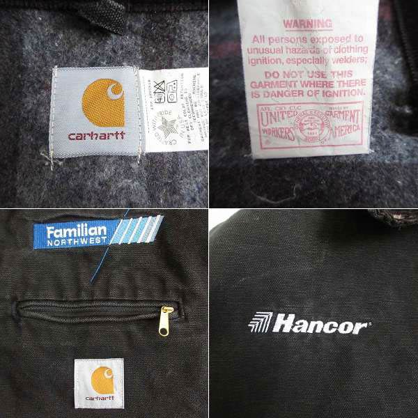 楽天市場】90s USA製 carhartt デトロイト ジャケット JB105 黒