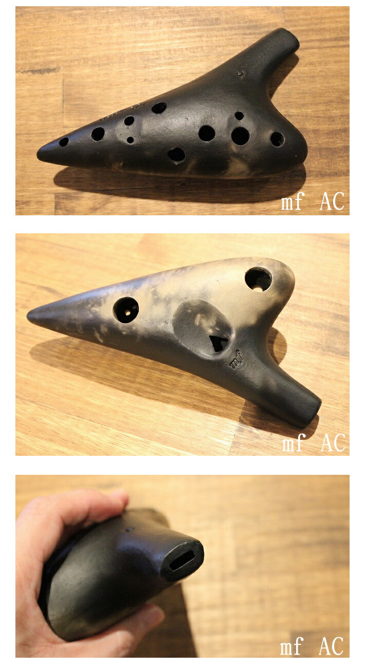 楽天市場】【mf／アルトC管】（ティアーモ） オカリナ 黒陶シリーズ mf