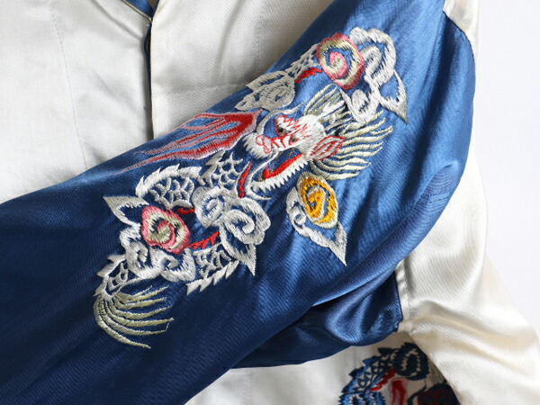 楽天市場】50's ☆ JAPAN 龍 刺繍 サテン スーベニア スカ シャツ