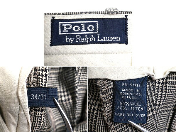 楽天市場】□ POLO ポロ ラルフローレン 2タック グレンチェック