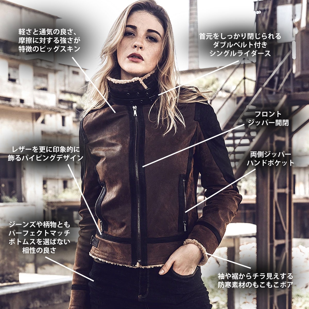 楽天市場】全7サイズ! [Women's Aviator Pigskin Genuine Leather