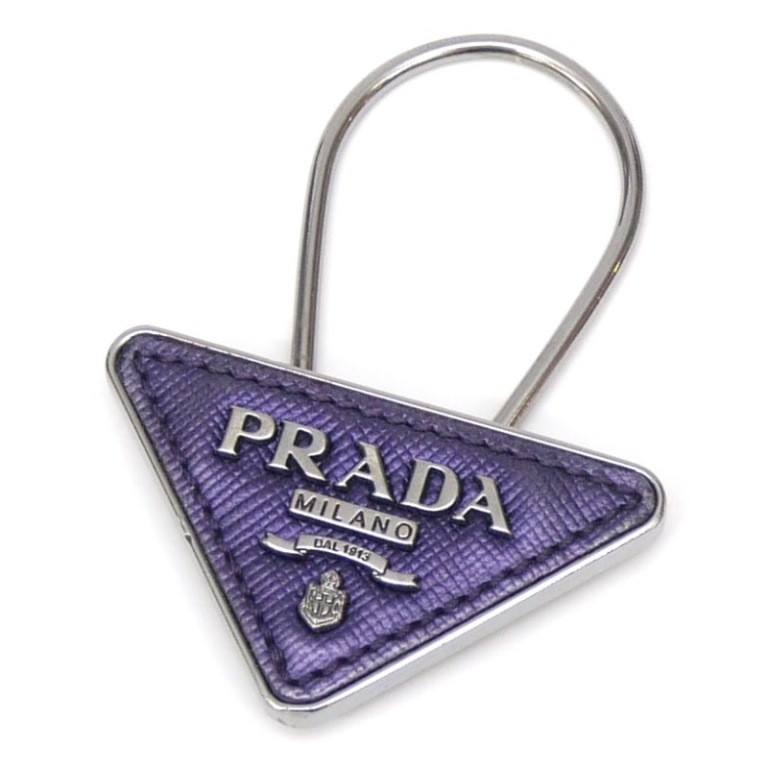 楽天市場】プラダ PRADA キーホルダー トライアングル キーリング