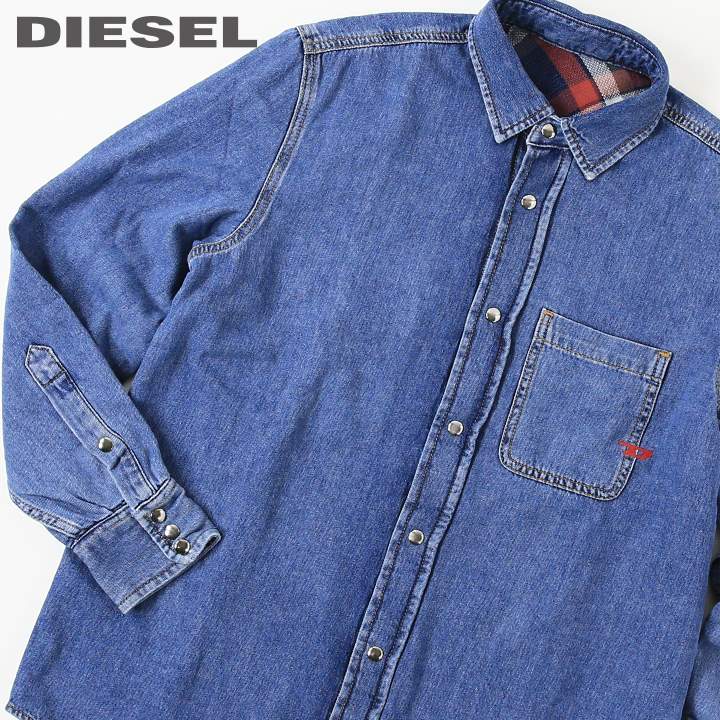 楽天市場】□DIESEL ディーゼル メンズ□リバーシブル チェック柄 長袖