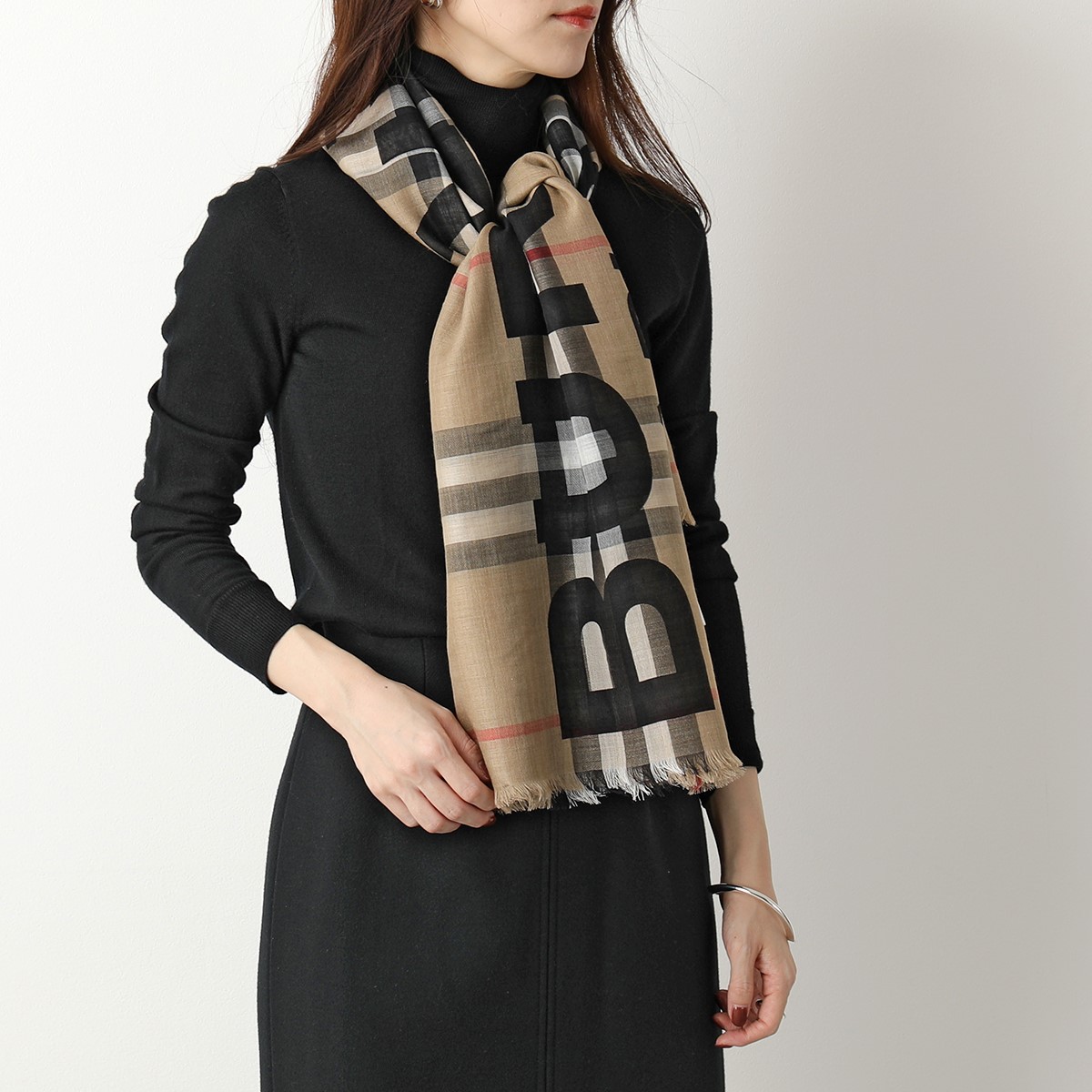 楽天市場】BURBERRY バーバリー ストール ADDRESS GNT CHK 8035555