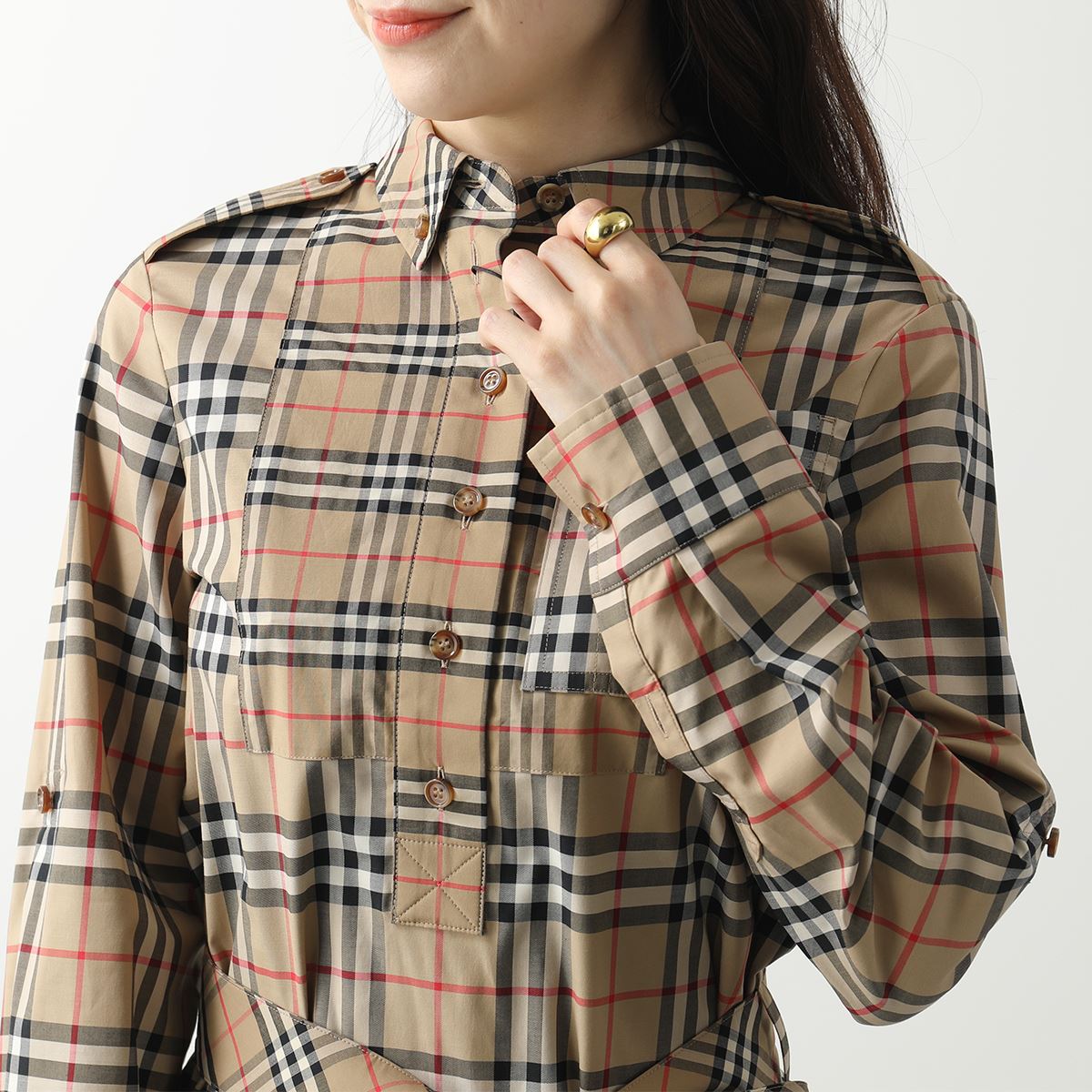 楽天市場】BURBERRY バーバリー シャツワンピース 8029535 レディース