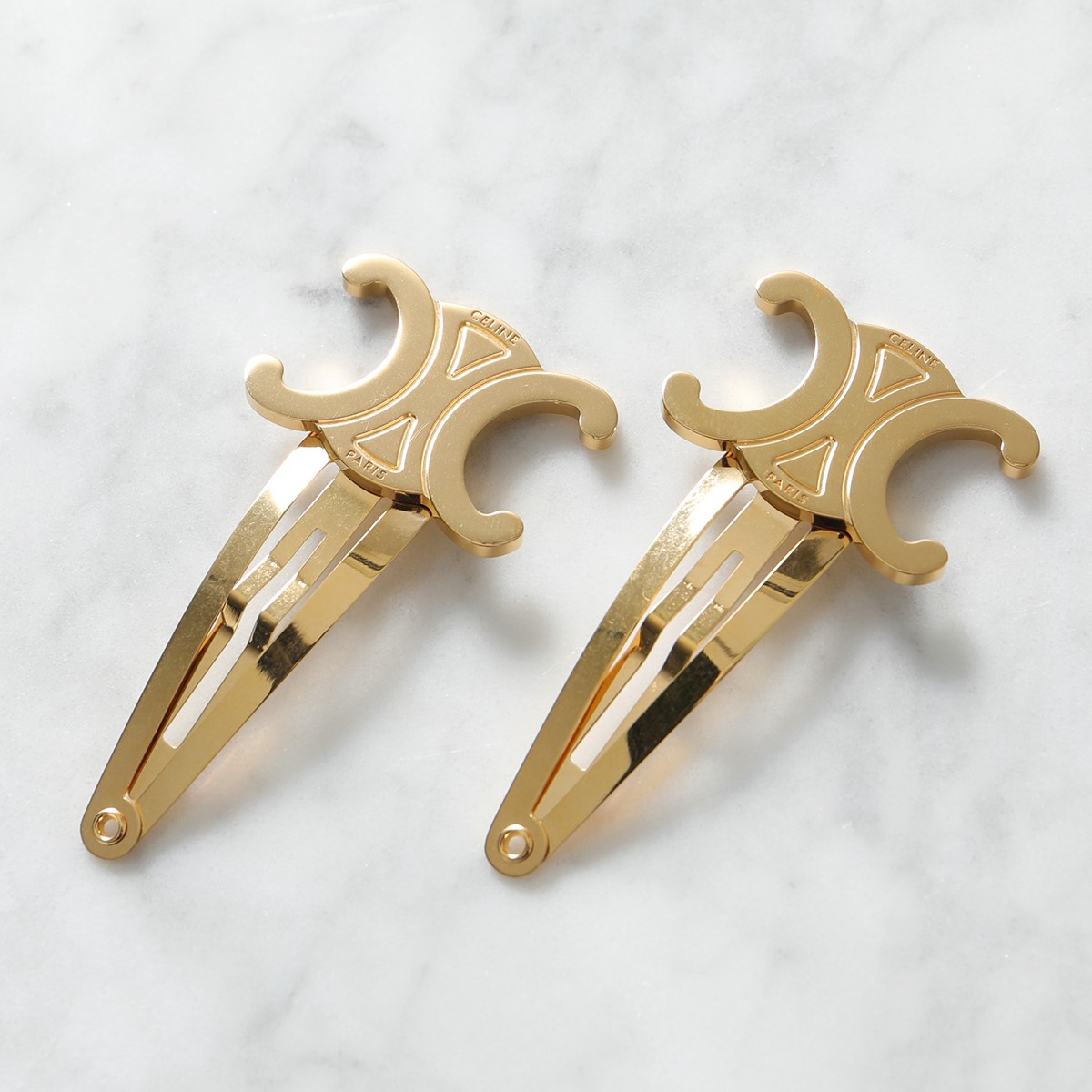 楽天市場】CELINE セリーヌ ヘアクリップ Snap Hair Clip 46Z656BSL
