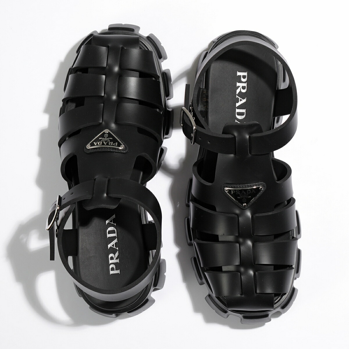 楽天市場】PRADA プラダ ラバー サンダル 2X3083 3LKK メンズ