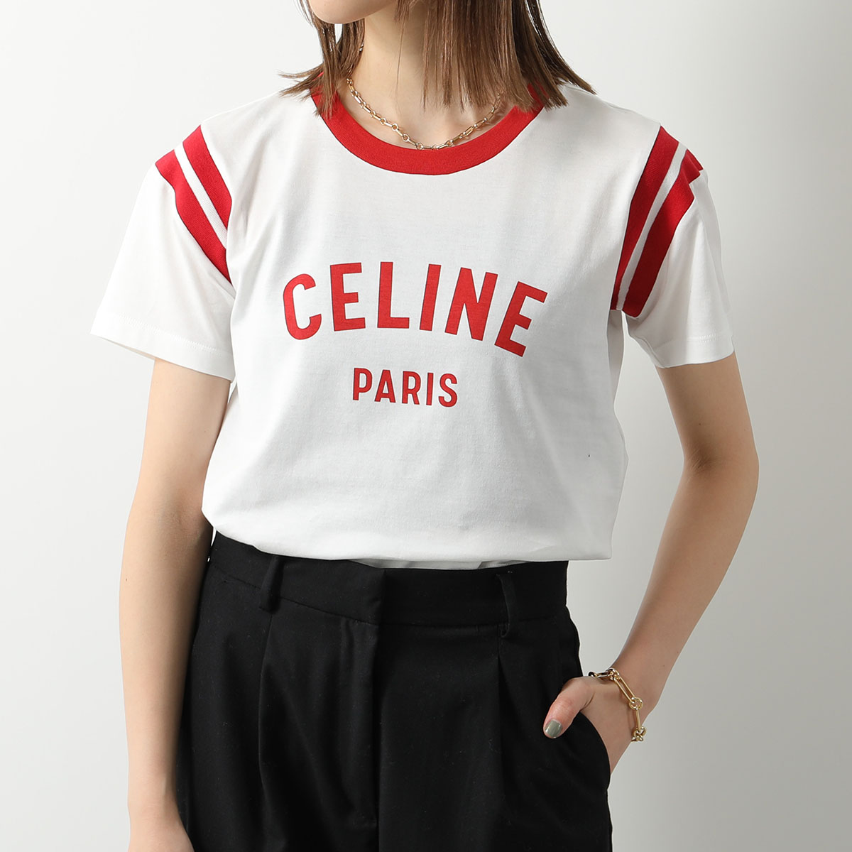 楽天市場】CELINE セリーヌ Tシャツ 2X76G671Q.01PX レディース 半袖