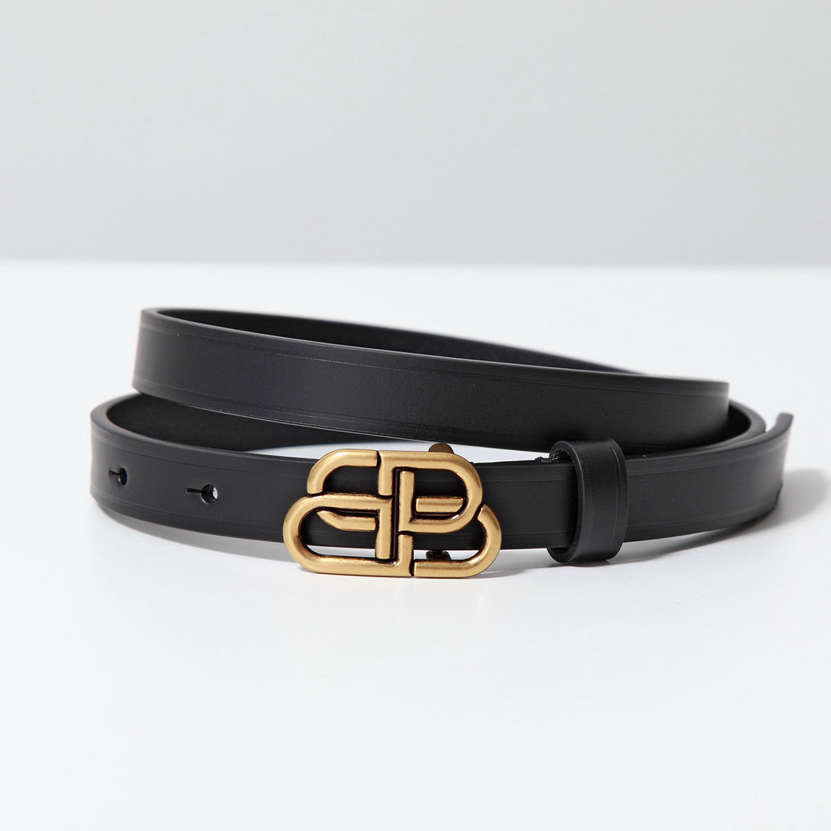 楽天市場】BALENCIAGA バレンシアガ ベルト BB EX THIN BELT 673513