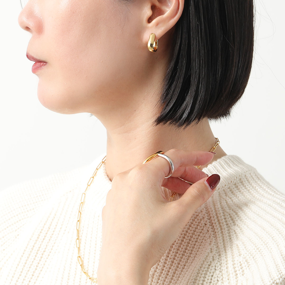 楽天市場】TOMWOOD トムウッド フープピアス Oyster Hoops Small Gold