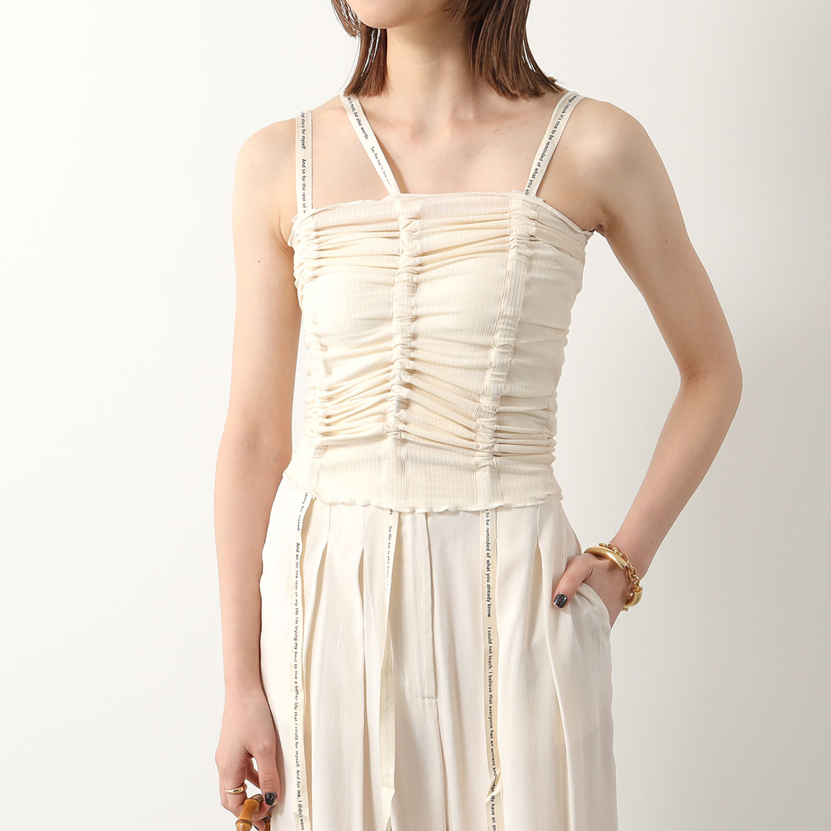 楽天市場】BASERANGE ベースレンジ キャミソール HEWN STRAP TOP TOHS