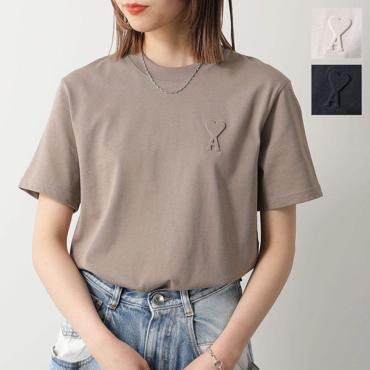 楽天市場】ami paris アミパリス Tシャツ UTS025.726 レディース 半袖