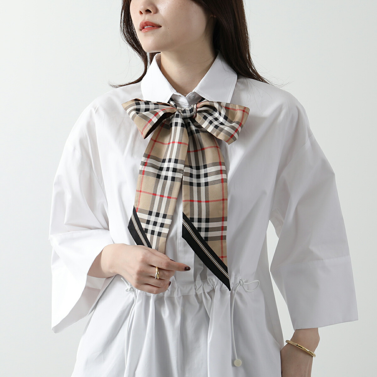 楽天市場】BURBERRY バーバリー スキニースカーフ 180×8 レディース