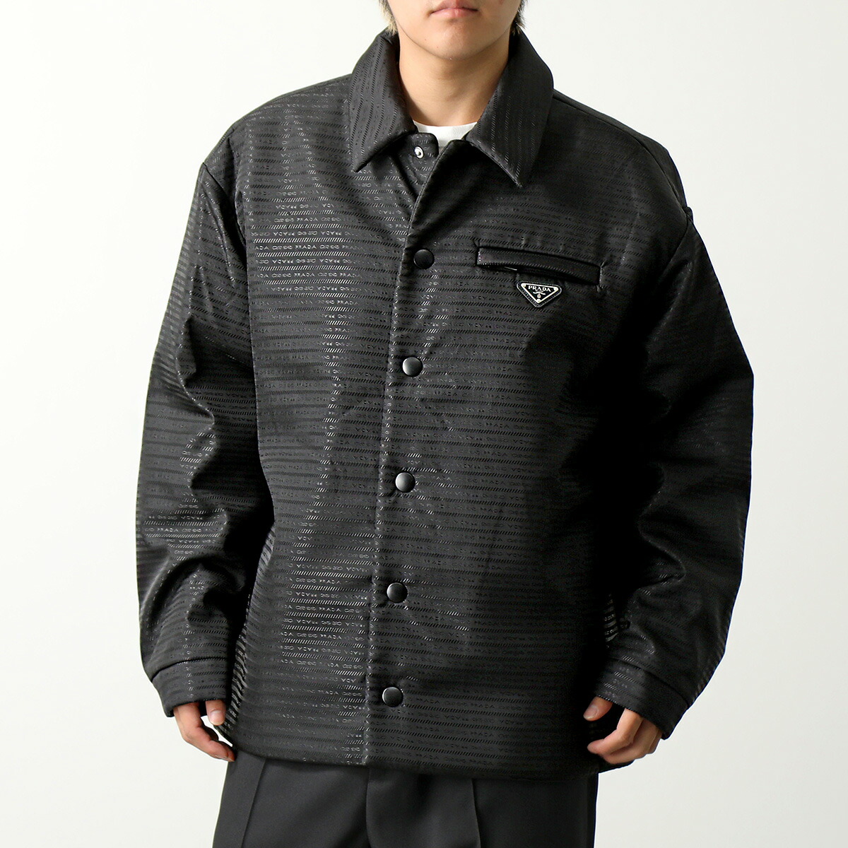 楽天市場】PRADA プラダ 中綿シャツジャケット SC615 11FC メンズ Re