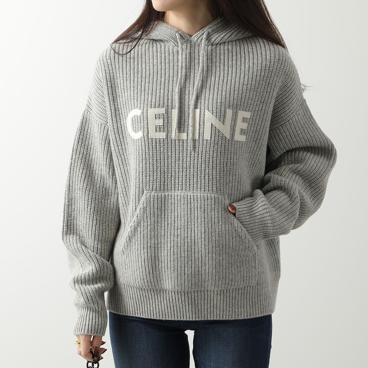 楽天市場】CELINE セリーヌ ニット パーカー 2A85W423P.08GC