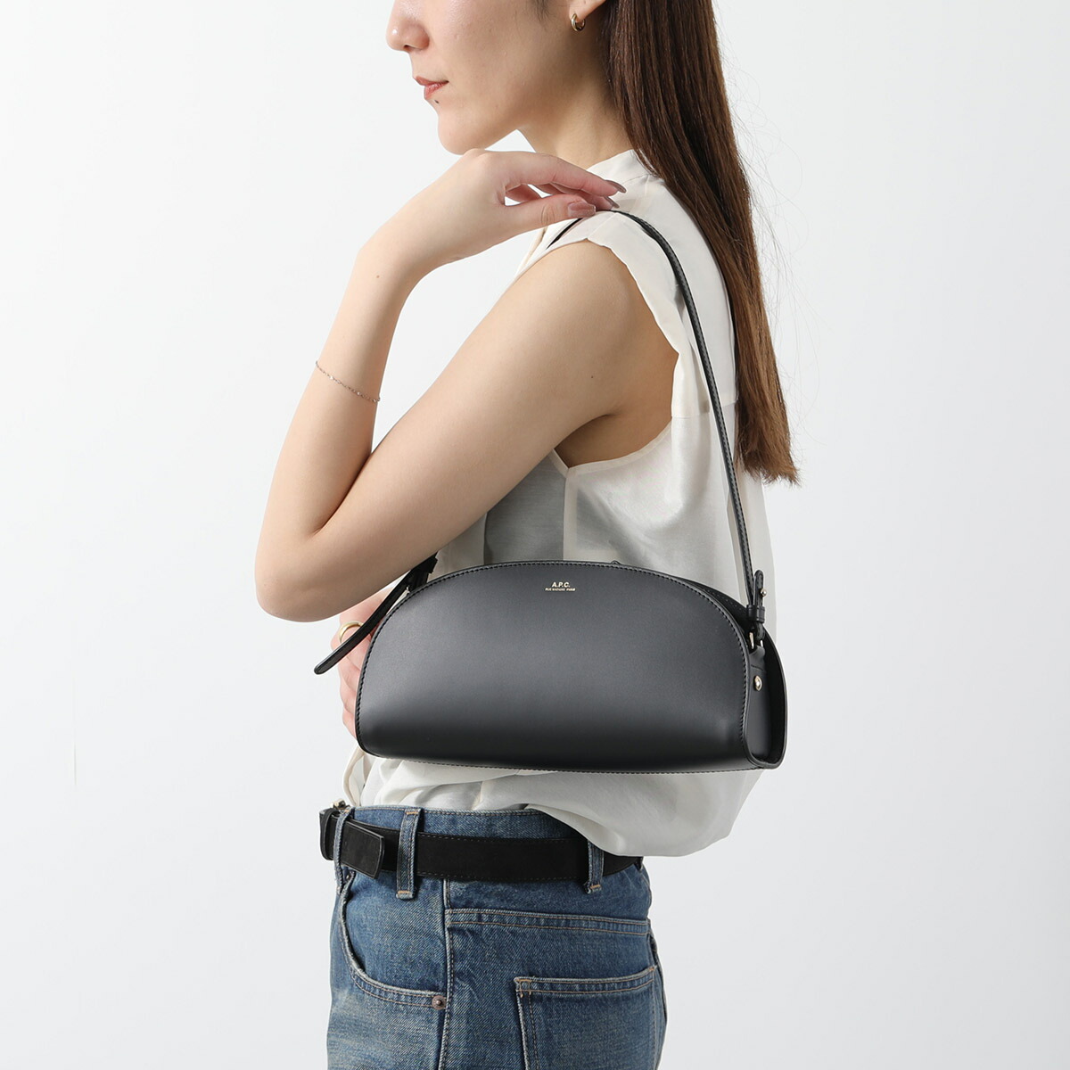 楽天市場】APC A.P.C. アーペーセー ハンドバッグ Sac Demi Lune