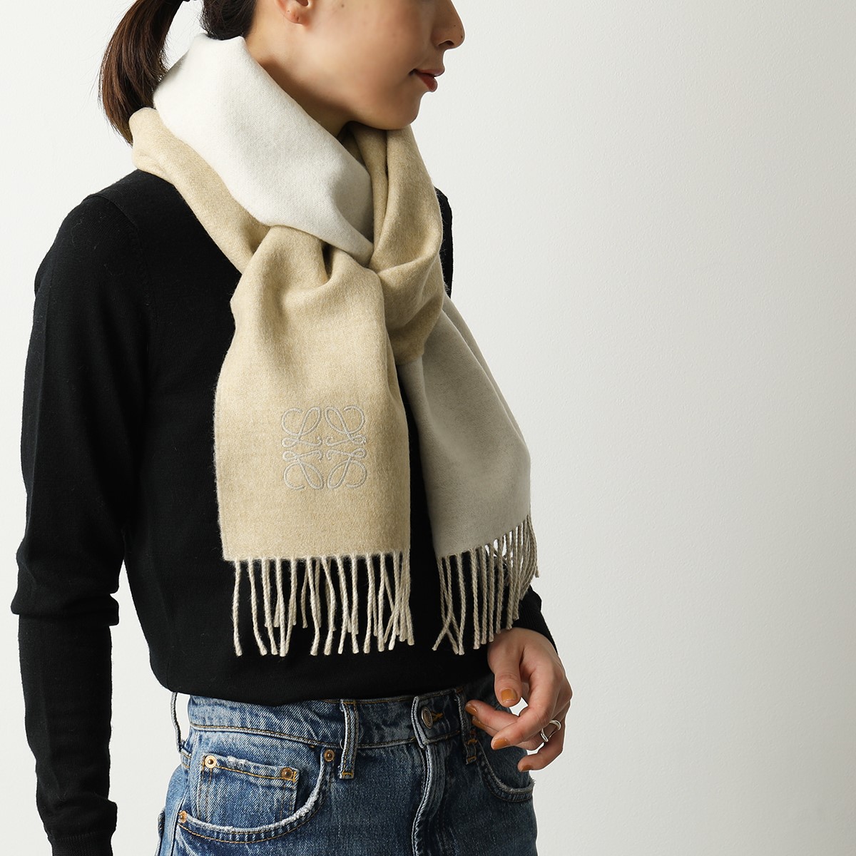 楽天市場】LOEWE ロエベ マフラー 30×180 F810250X01 レディース