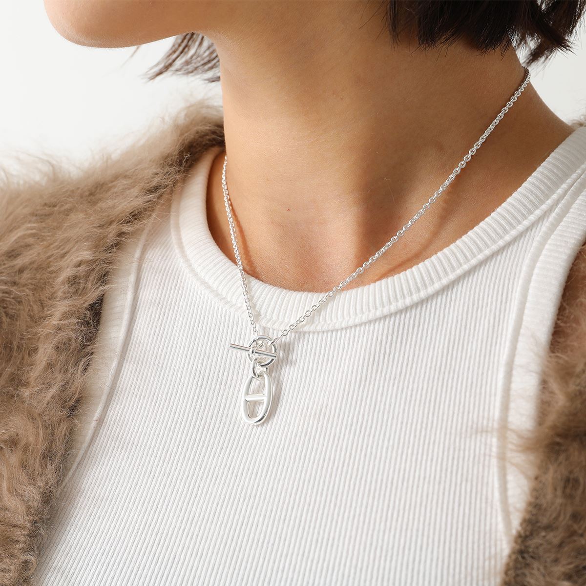 楽天市場】HERMES エルメス ネックレス Chaine dAncre