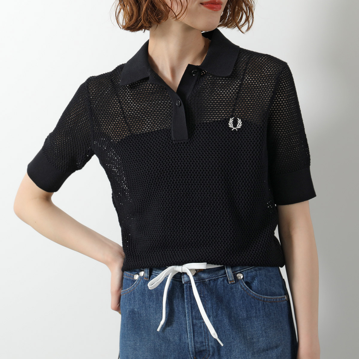 楽天市場】FRED PERRY フレッドペリー ポロシャツ OPEN-KNIT POLO