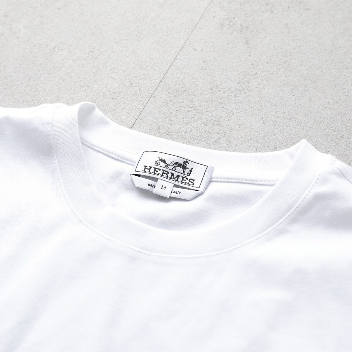 楽天市場】HERMES エルメス Tシャツ H557930HA メンズ Hパズル クルー