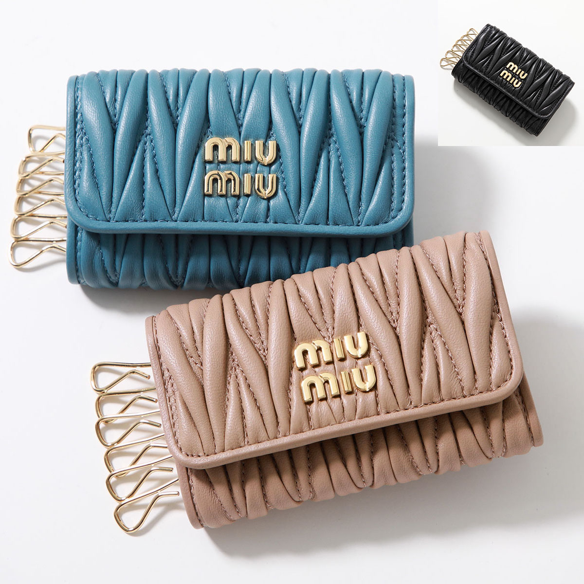 楽天市場】MIUMIU ミュウミュウ キーケース MATELASSE マテラッセ