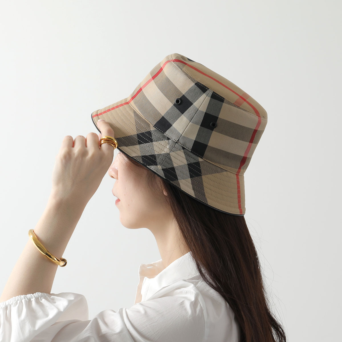 楽天市場】BURBERRY バーバリー バケットハット MH BUCKET 3C CHECK