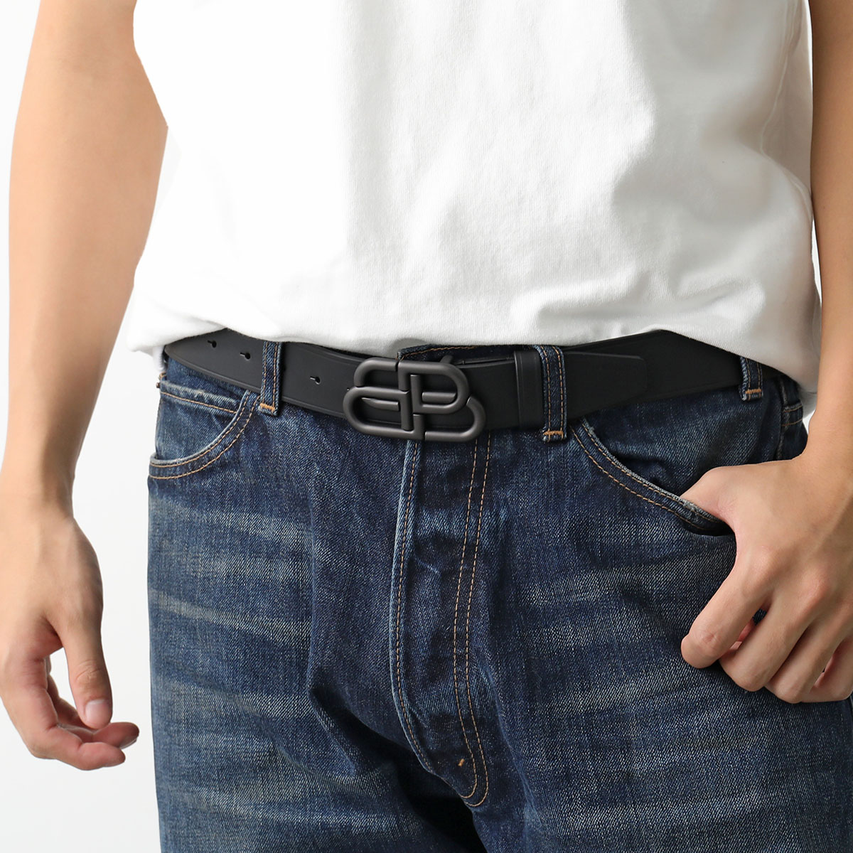 楽天市場】BALENCIAGA バレンシアガ ベルト BB LARGE BELT 35 ラージ