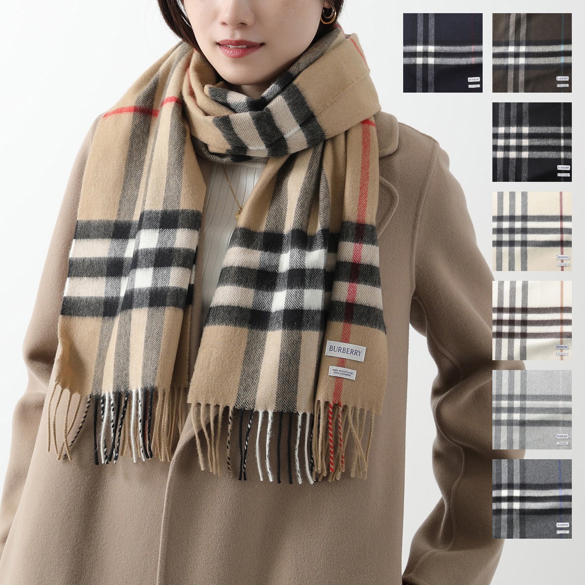 楽天市場】BURBERRY バーバリー マフラー MU GIANT CHK CS SC 8091005