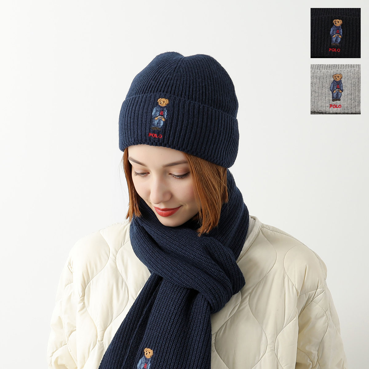 楽天市場】Polo Ralph Lauren ポロラルフローレン ニット帽 PC1463