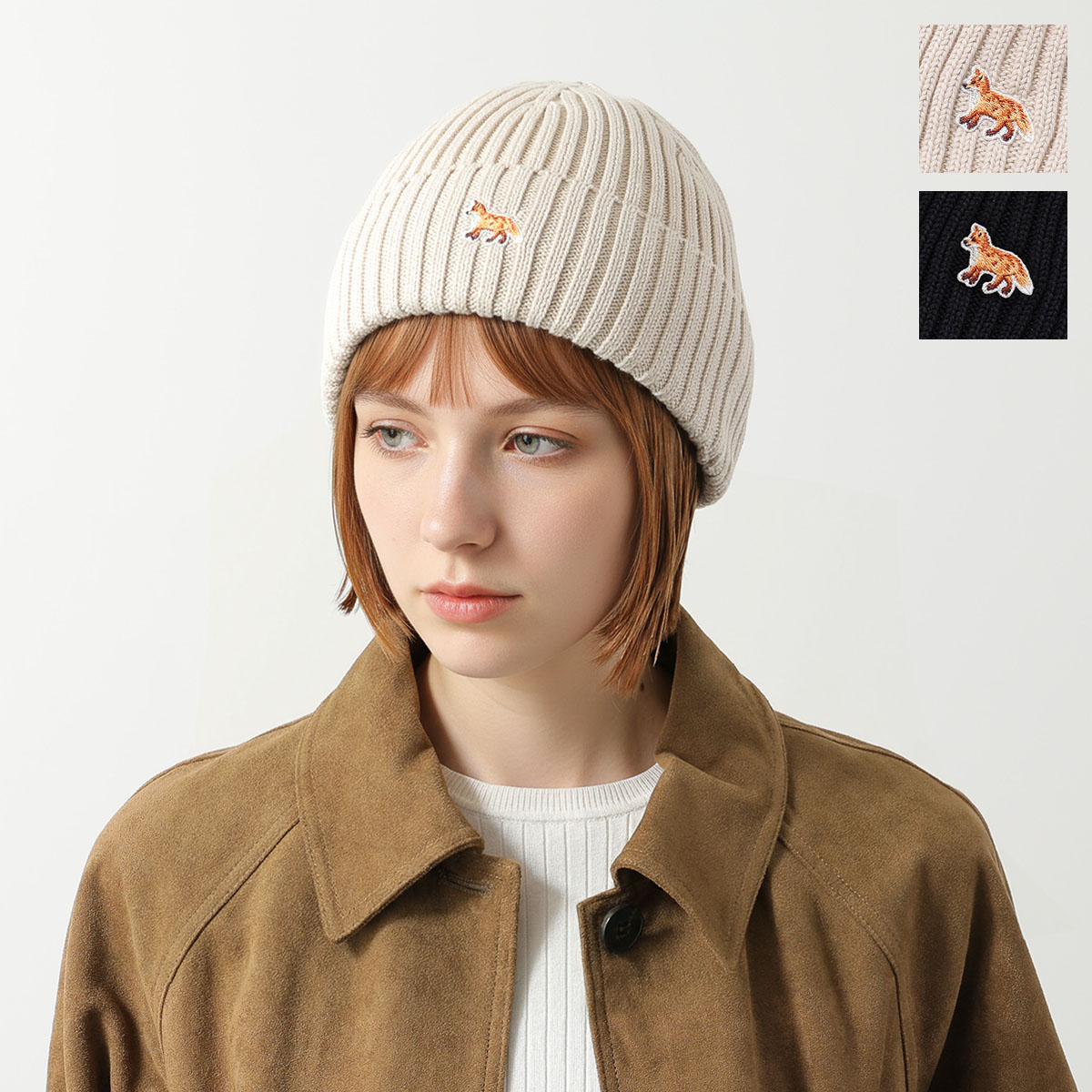 楽天市場】MAISON KITSUNE メゾンキツネ ニット帽 PW06103KT1140