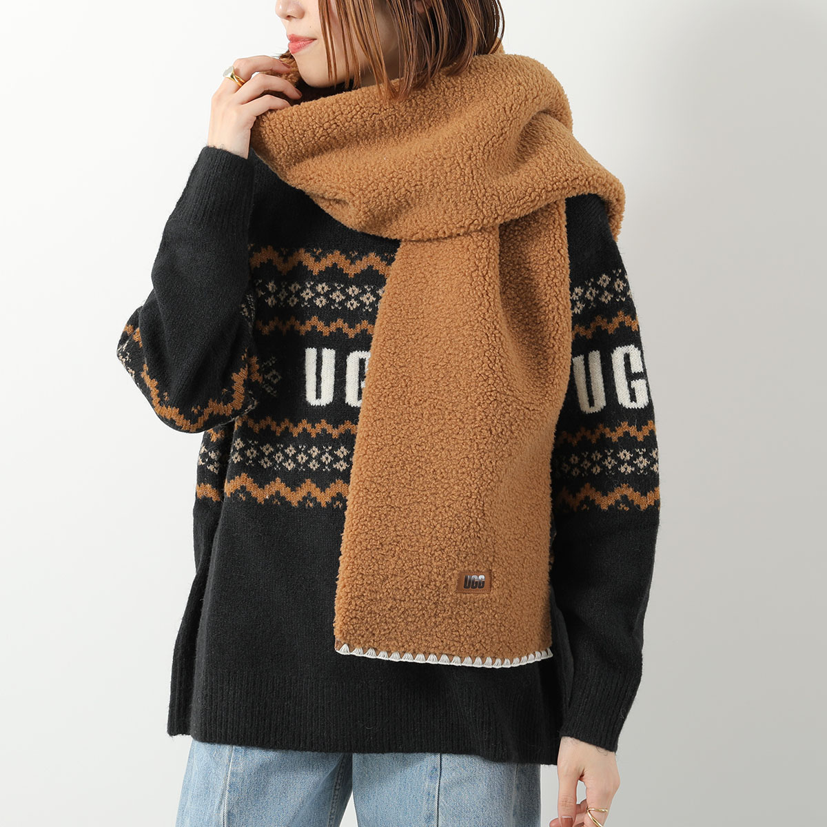 楽天市場】【最大2万円OFFクーポン対象・3/1限定】UGG アグ マフラー W