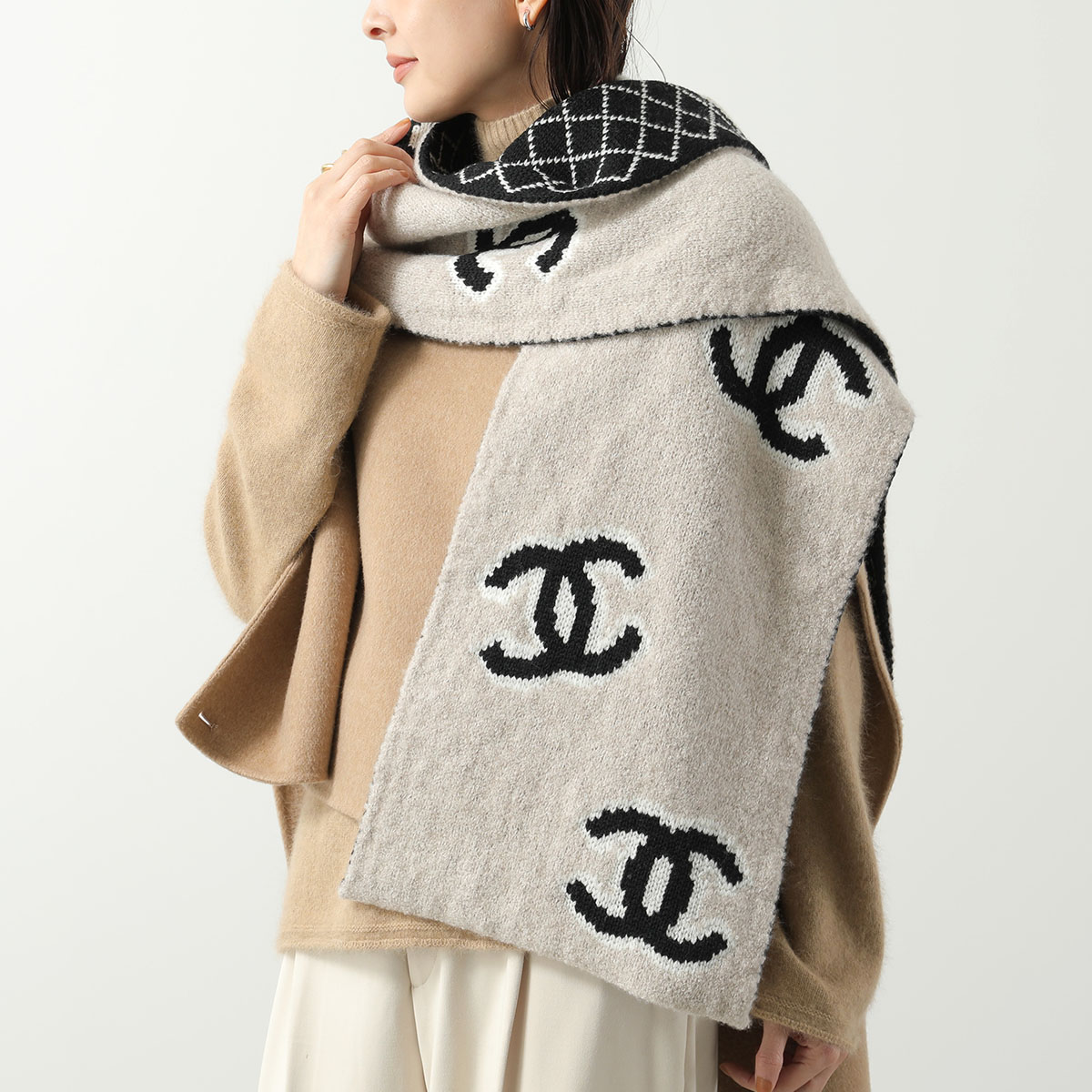 楽天市場】CHANEL シャネル マフラー AA8451 B08891 レディース