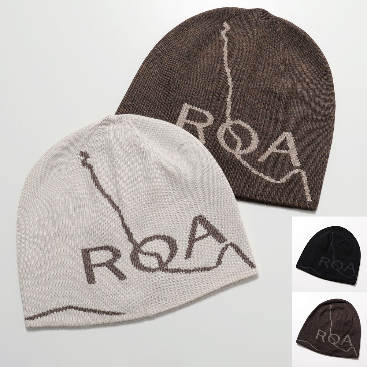 楽天市場】ROA ロア ビーニー BeanieLogo RBUW288YA12 メンズ ニット帽