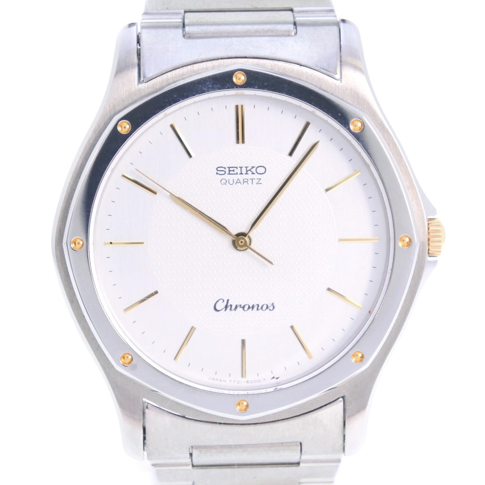 楽天市場】セイコー SEIKO Chronos 腕時計 7731-6000 ステンレス