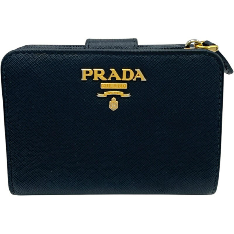 プラダ(PRADA) サフィアーノ(SAFFIANO) 中古 レディース二つ折り財布
