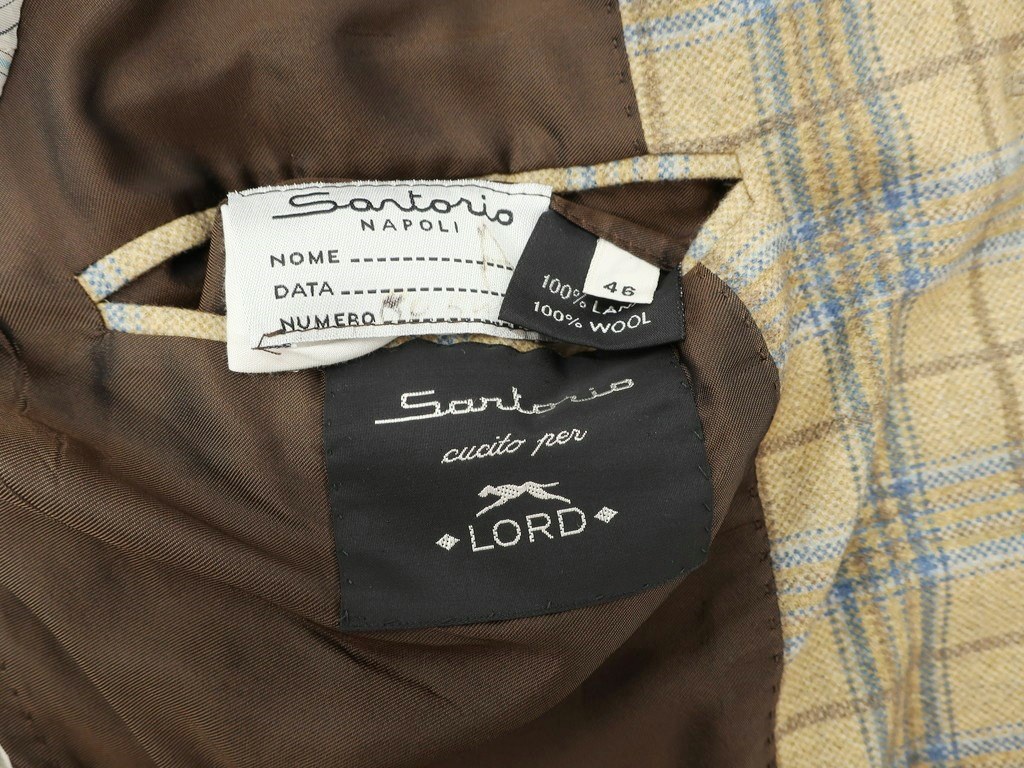 楽天市場】【中古】サルトリオ Sartorio ウール チェック プリント 3B