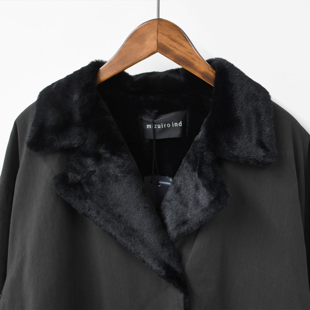 楽天市場】mizuiro ind [ミズイロ インド] back boa coat [3-270052