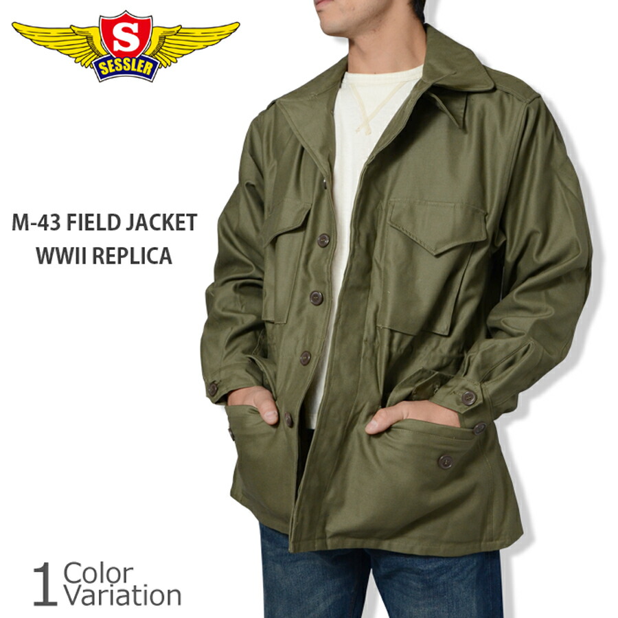 楽天市場】SESSLER（セスラ） M-43 FIELD JACKET WWII REPLICA （M43