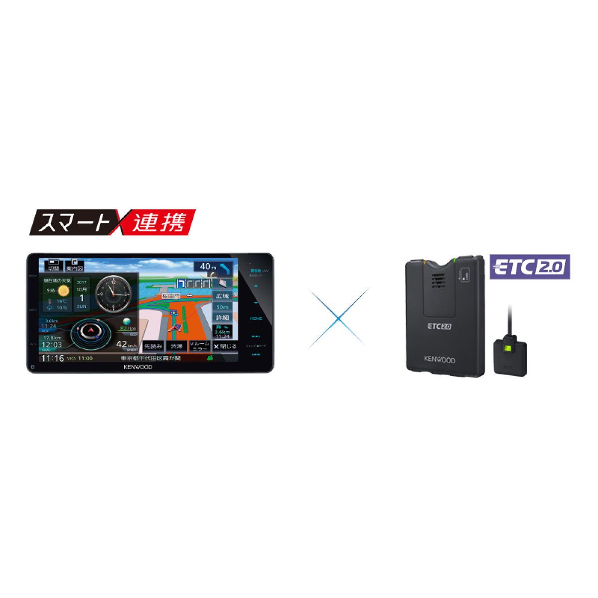 楽天市場】KENWOOD ケンウッド ETC-N3000 アンテナ分離型ETC2.0