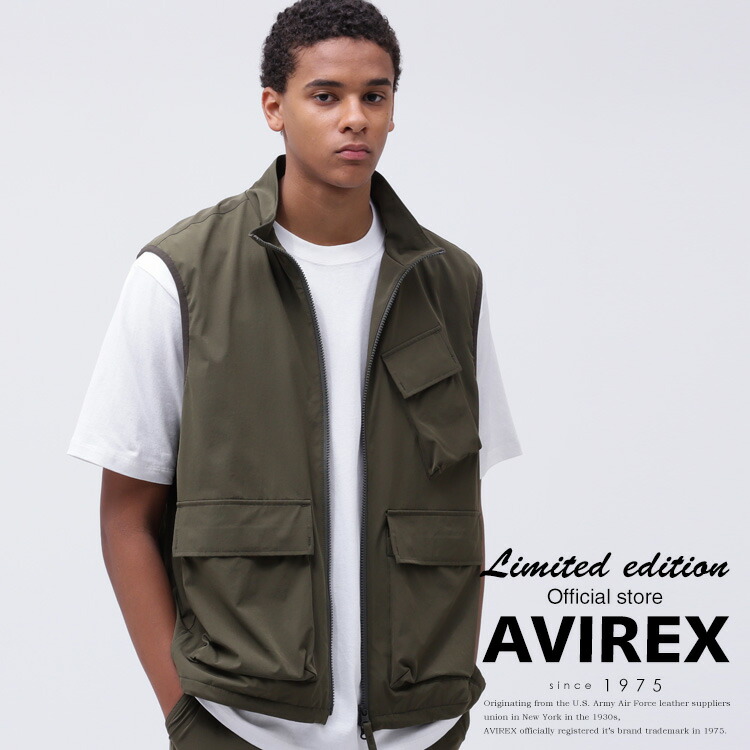 新品未使用 AVIREX　ストーム フーディ ベスト Mサイズ 直営店限定》UTILITY VEST / ユーティリティベスト / AVIREX