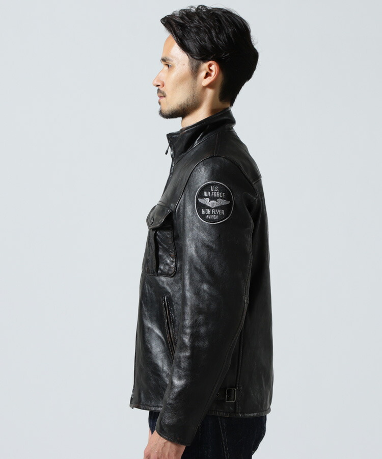 楽天市場】AVIREX 公式通販｜SHEEP SKIN STAND RIDERS JACKET/シープ